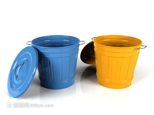 藍(lán)與黃的分離 3D藝術(shù)視角下的塑料桶美學(xué)